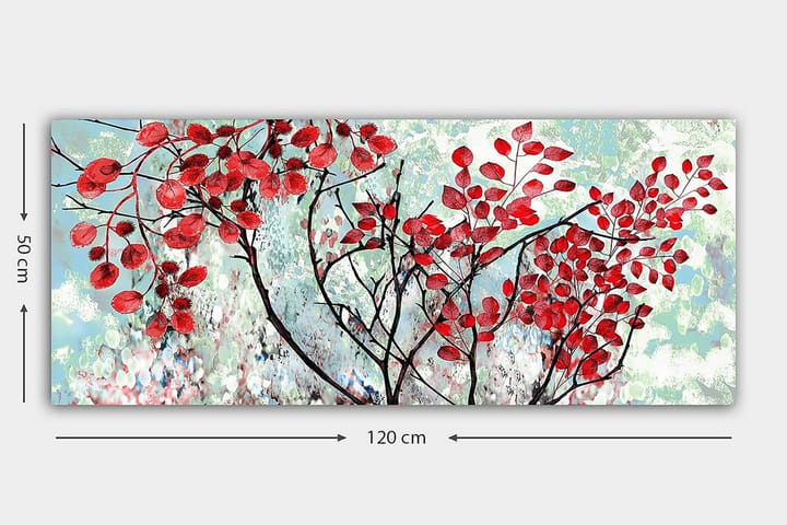 Canvastaulu YTY Floral & Botanical Monivärinen - 120x50 cm - Sisustustuotteet - Taulu & taide - Canvas-taulu