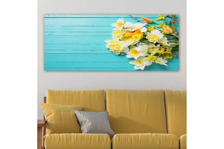 Canvastaulu YTY Floral & Botanical Monivärinen - 120x50 cm - Sisustustuotteet - Taulu & taide - Canvas-taulu