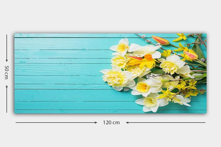 Canvastaulu YTY Floral & Botanical Monivärinen - 120x50 cm - Sisustustuotteet - Taulu & taide - Canvas-taulu