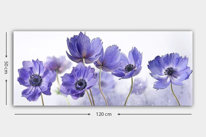 Canvastaulu YTY Floral & Botanical Monivärinen - 120x50 cm - Sisustustuotteet - Taulu & taide - Canvas-taulu