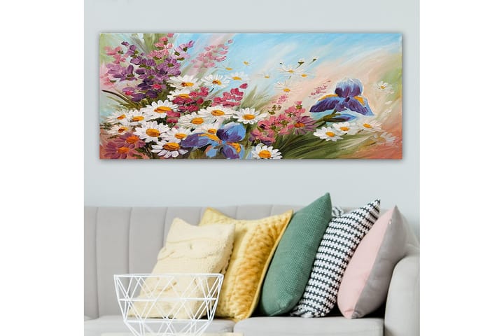 Canvastaulu YTY Floral & Botanical Monivärinen - 120x50 cm - Sisustustuotteet - Taulu & taide - Canvas-taulu