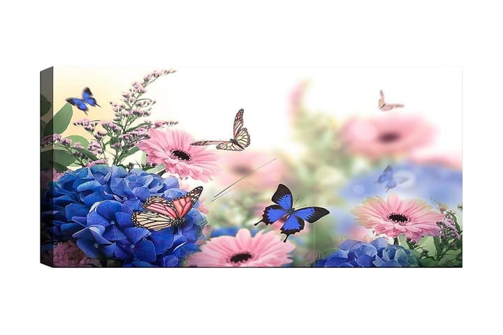 Canvastaulu YTY Floral & Botanical Monivärinen - 120x50 cm - Sisustustuotteet - Taulu & taide - Canvas-taulu