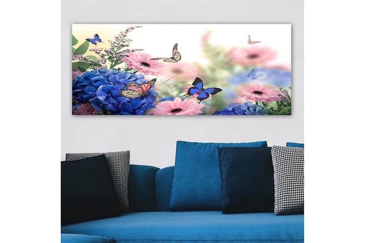 Canvastaulu YTY Floral & Botanical Monivärinen - 120x50 cm - Sisustustuotteet - Taulu & taide - Canvas-taulu