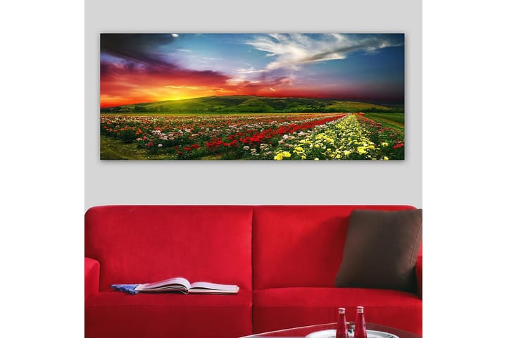 Canvastaulu YTY Floral & Botanical Monivärinen - 120x50 cm - Sisustustuotteet - Taulu & taide - Canvas-taulu