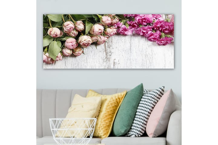 Canvastaulu YTY Floral & Botanical Monivärinen - 120x50 cm - Sisustustuotteet - Taulu & taide - Canvas-taulu