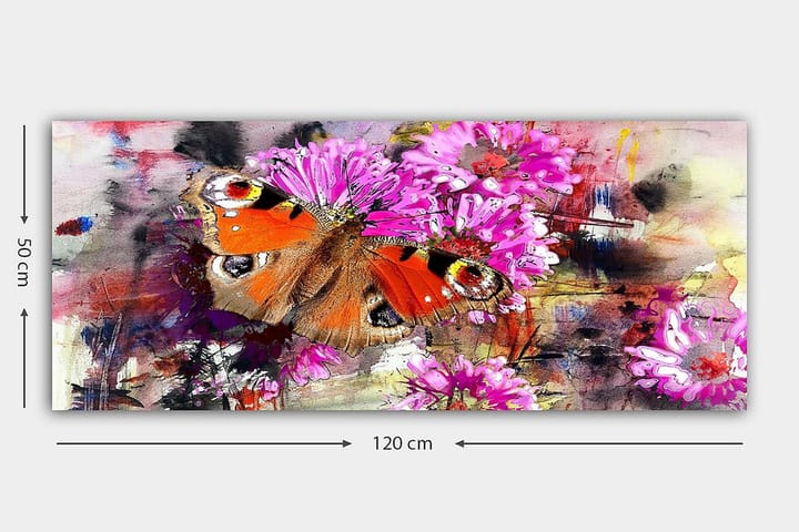 Canvastaulu YTY Floral & Botanical Monivärinen - 120x50 cm - Sisustustuotteet - Taulu & taide - Canvas-taulu