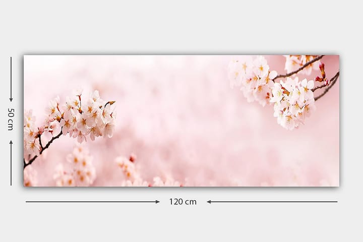 Canvastaulu YTY Floral & Botanical Monivärinen - 120x50 cm - Sisustustuotteet - Taulu & taide - Canvas-taulu