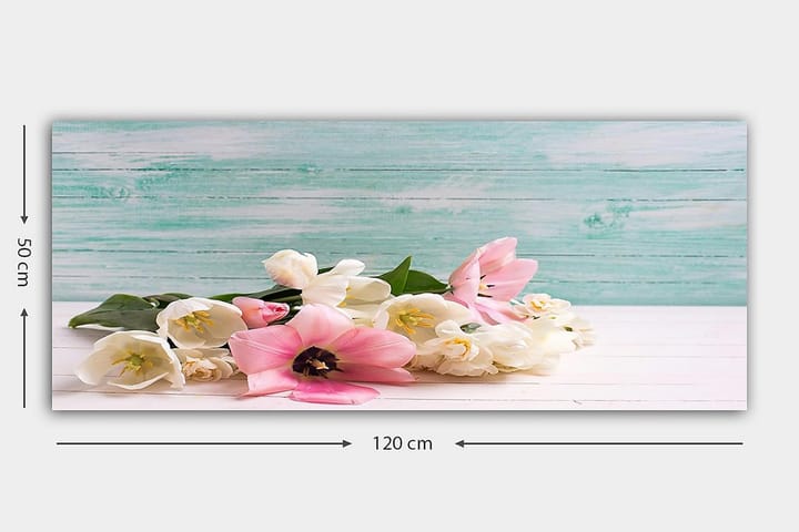 Canvastaulu YTY Floral & Botanical Monivärinen - 120x50 cm - Sisustustuotteet - Taulu & taide - Canvas-taulu