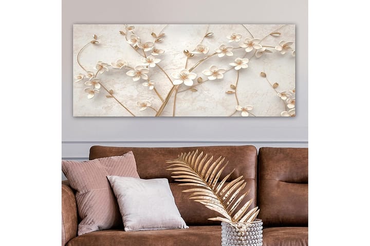 Canvastaulu YTY Floral & Botanical Monivärinen - 120x50 cm - Sisustustuotteet - Taulu & taide - Canvas-taulu