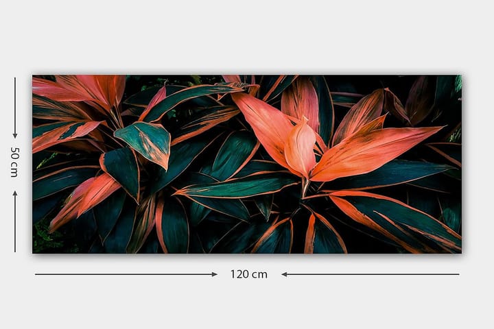 Canvastaulu YTY Floral & Botanical Monivärinen - 120x50 cm - Sisustustuotteet - Taulu & taide - Canvas-taulu