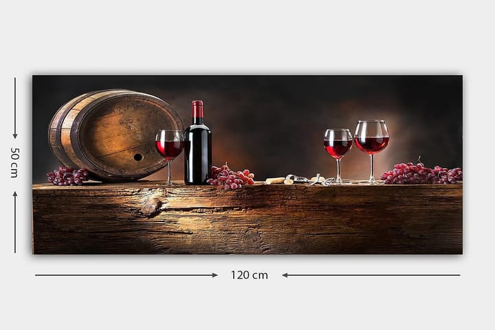 Canvastaulu YTY Food & Beverage Monivärinen - 120x50 cm - Sisustustuotteet - Taulu & taide - Canvas-taulu