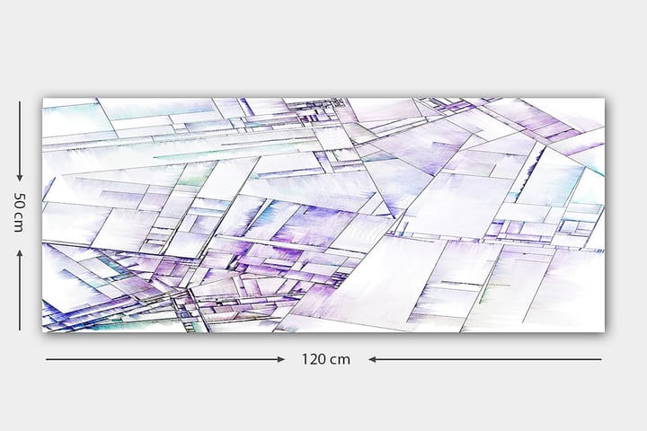 Canvastaulu YTY Geometric Monivärinen - 120x50 cm - Sisustustuotteet - Taulu & taide - Canvas-taulu