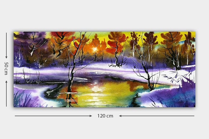 Canvastaulu YTY Landscape & Nature Monivärinen - 120x50 cm - Sisustustuotteet - Taulu & taide - Canvas-taulu