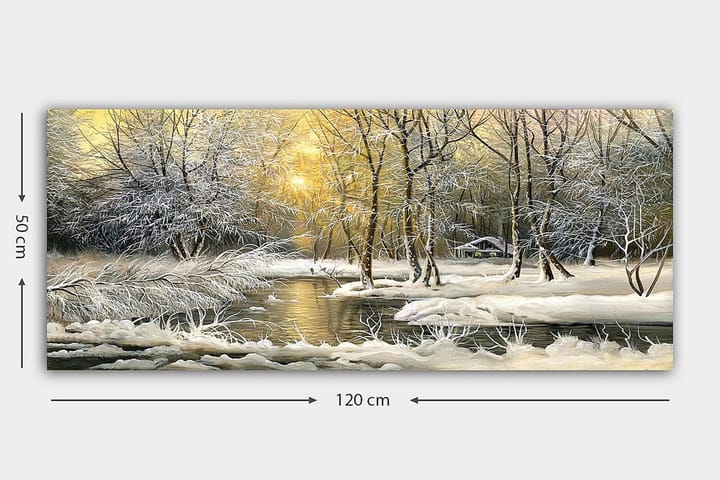 Canvastaulu YTY Landscape & Nature Monivärinen - 120x50 cm - Sisustustuotteet - Taulu & taide - Canvas-taulu