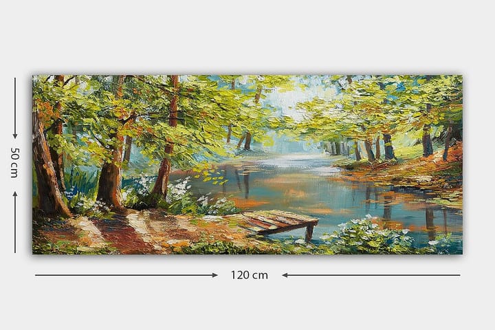 Canvastaulu YTY Landscape & Nature Monivärinen - 120x50 cm - Sisustustuotteet - Taulu & taide - Canvas-taulu