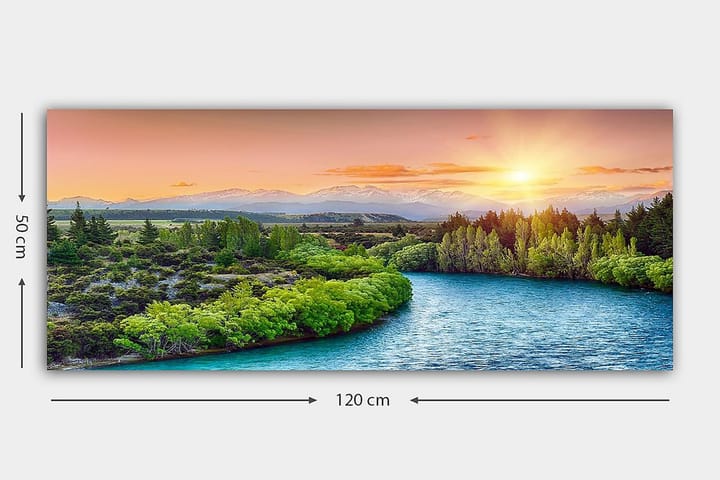 Canvastaulu YTY Landscape & Nature Monivärinen - 120x50 cm - Sisustustuotteet - Taulu & taide - Canvas-taulu