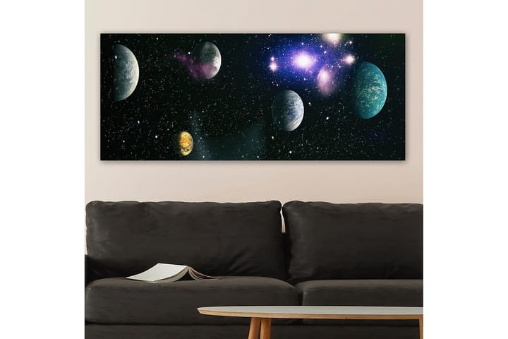 Canvastaulu YTY Outer Space Monivärinen - 120x50 cm - Sisustustuotteet - Taulu & taide - Canvas-taulu