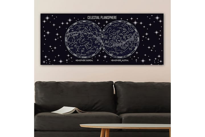 Canvastaulu YTY Outer Space Monivärinen - 120x50 cm - Sisustustuotteet - Taulu & taide - Canvas-taulu