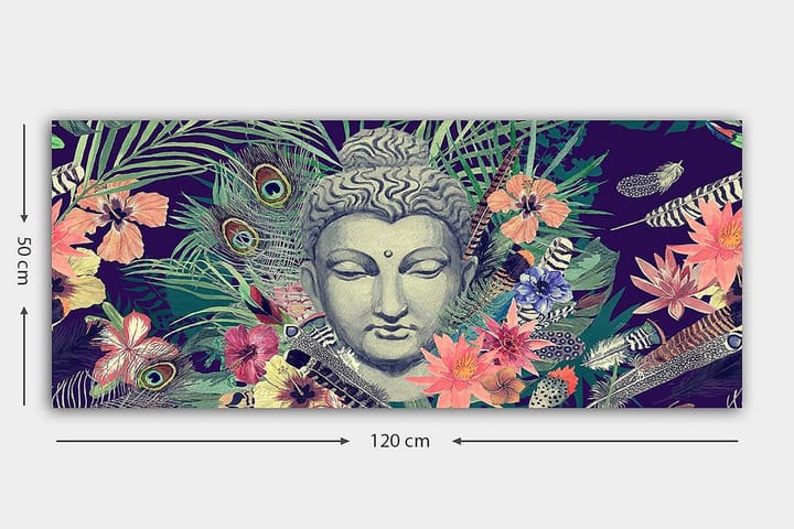 Canvastaulu YTY Spiritual Monivärinen - 120x50 cm - Sisustustuotteet - Taulu & taide - Canvas-taulu