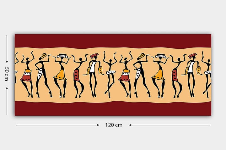 Canvastaulu YTY World Cultures Monivärinen - 120x50 cm - Sisustustuotteet - Taulu & taide - Canvas-taulu