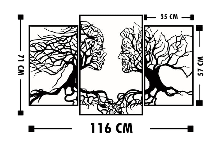 Koriste Seinäteksti - Sisustustuotteet - Taulu & taide - Canvas-taulu