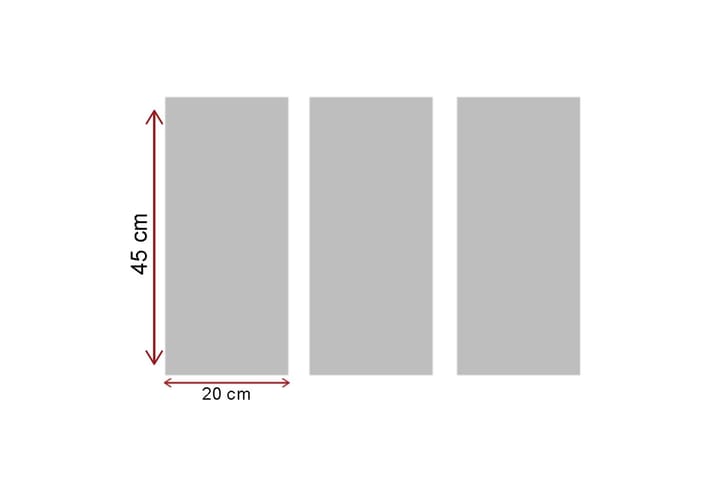 Koristeellinen Canvas Taulu (3 osaa) - Sisustustuotteet - Taulu & taide - Canvas-taulu