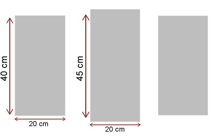 Koristeellinen Canvas Taulu (3 osaa) - Sisustustuotteet - Taulu & taide - Canvas-taulu