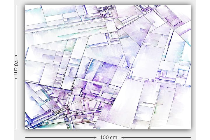 Koristeellinen Canvastaulu 70x100 cm - Monivärinen - Sisustustuotteet - Taulu & taide - Canvas-taulu