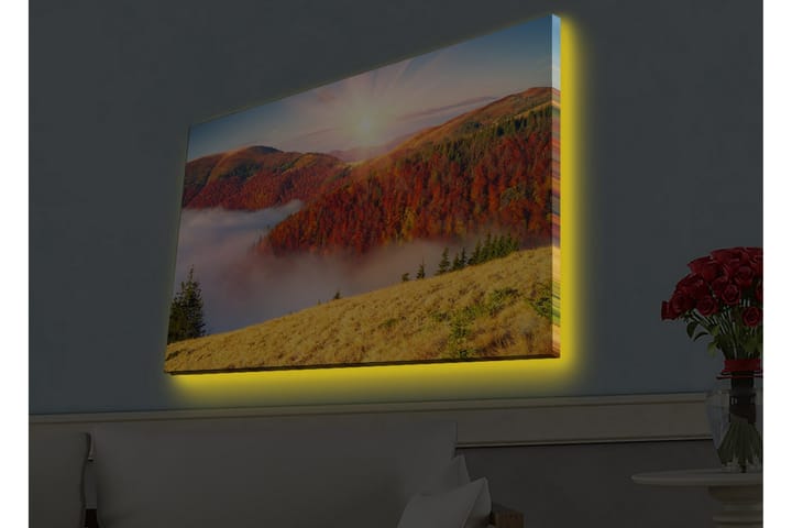 Seinäkoriste LED-valaistu Canvas Maalaus - Sisustustuotteet - Taulu & taide - Canvas-taulu