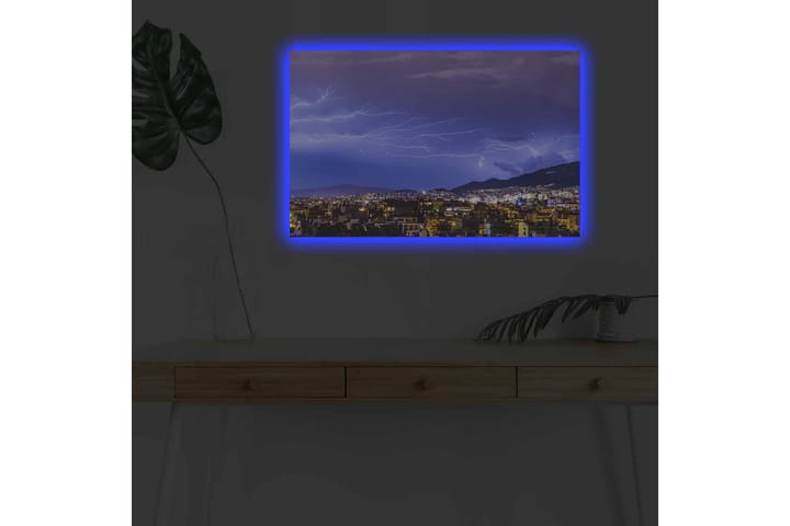 Seinäkoriste LED-valaistu Canvas Maalaus - Sisustustuotteet - Taulu & taide - Canvas-taulu