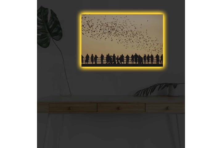 Seinäkoriste LED-valaistu Canvas Maalaus - Sisustustuotteet - Taulu & taide - Canvas-taulu