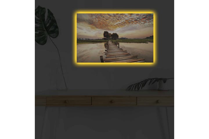 Seinäkoriste LED-valaistu Canvas Maalaus - Sisustustuotteet - Taulu & taide - Canvas-taulu