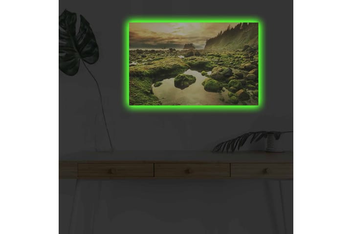 Seinäkoriste LED-valaistu Canvas Maalaus - Sisustustuotteet - Taulu & taide - Canvas-taulu