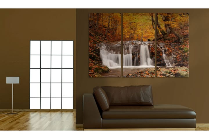 Taulu A Waterfall In The Middle Of Fall Trees 60x40 - Artgeist sp. z o. o. - Sisustustuotteet - Taulu & taide - Canvas-taulu