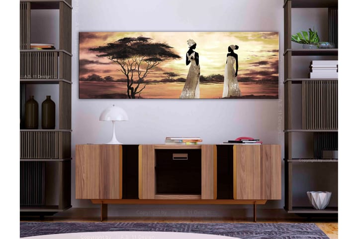 Taulu African Goddesses (1 Part) Narrow 150x50 - Artgeist sp. z o. o. - Canvas-taulu - Seinäkoristeet