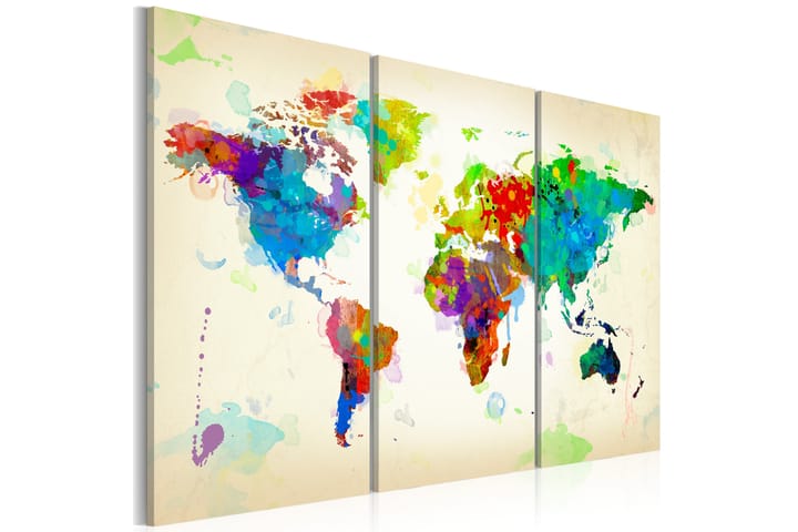 Taulu All Colors Of The World Triptych 120x80 - Artgeist sp. z o. o. - Sisustustuotteet - Taulu & taide - Canvas-taulu