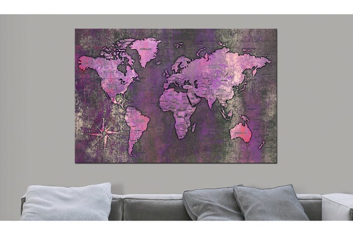 Taulu Amethyst Map 120x80 - Artgeist sp. z o. o. - Sisustustuotteet - Taulu & taide - Canvas-taulu