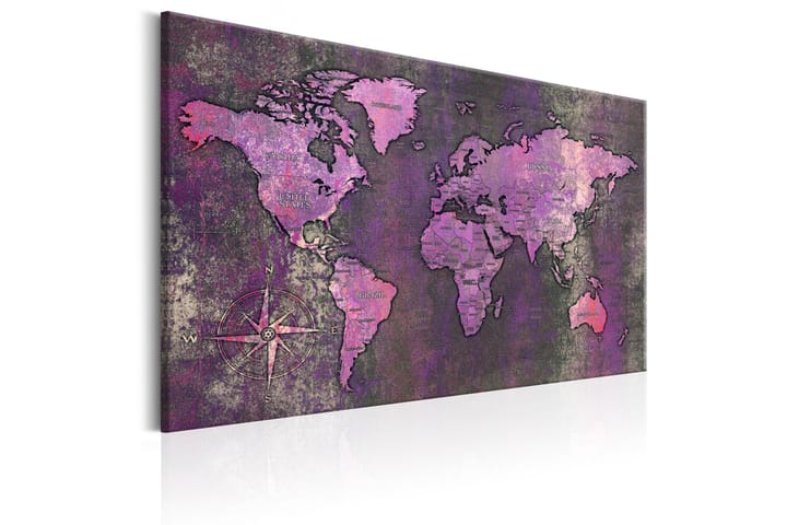 Taulu Amethyst Map 120x80 - Artgeist sp. z o. o. - Sisustustuotteet - Taulu & taide - Canvas-taulu