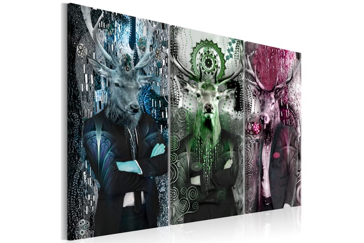 Taulu Animal Trio 3 Parts Colorful 120x80 - Artgeist sp. z o. o. - Sisustustuotteet - Taulu & taide - Canvas-taulu