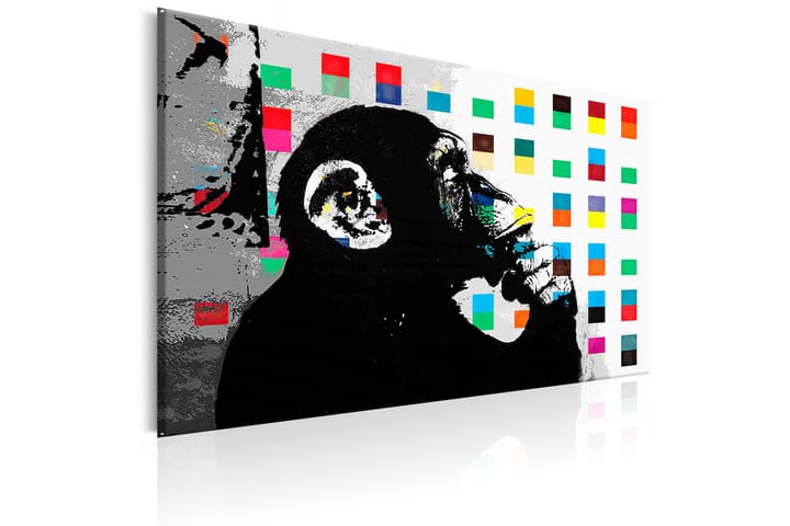 Taulu Banksy The Thinker Monkey 120x80 - Artgeist sp. z o. o. - Sisustustuotteet - Taulu & taide - Canvas-taulu