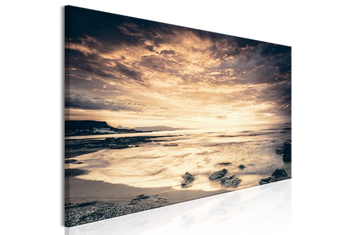 Taulu Beach in Crete (1 Part) Narrow Yellow 135x45 - Artgeist sp. z o. o. - Sisustustuotteet - Taulu & taide - Canvas-taulu