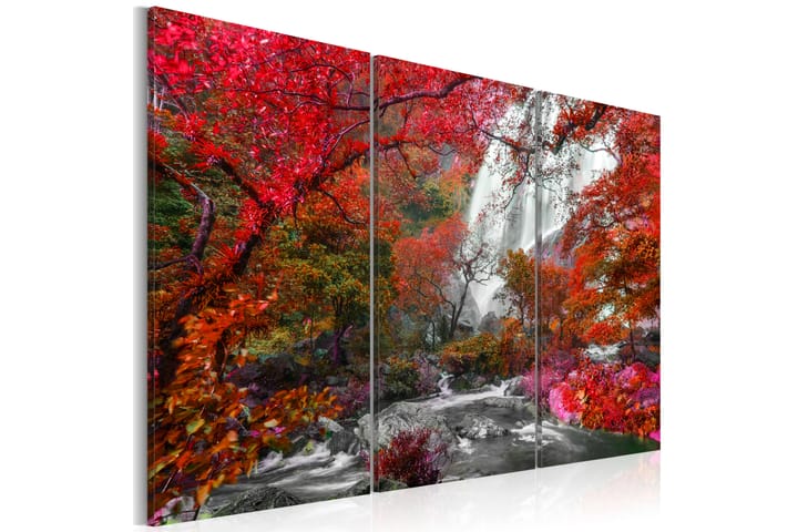 Taulu Beautiful Waterfall Autumnal Forest 120x80 - Artgeist sp. z o. o. - Sisustustuotteet - Taulu & taide - Canvas-taulu