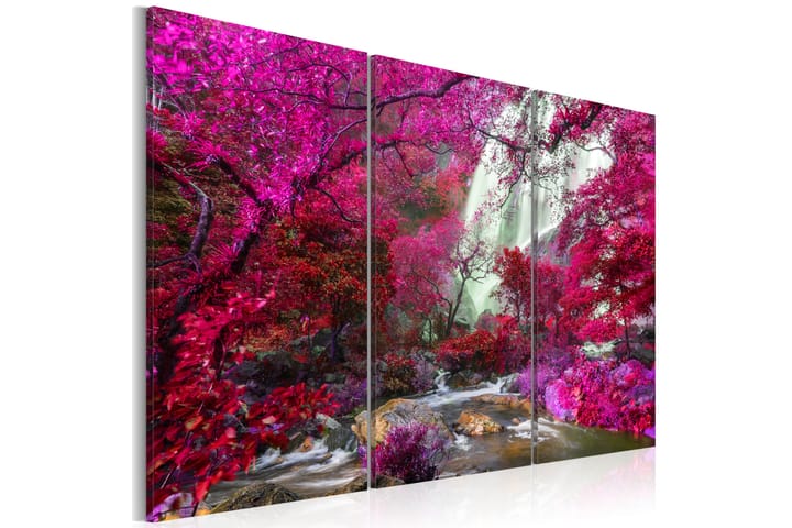 Taulu Beautiful Waterfall Pink Forest 120x80 - Artgeist sp. z o. o. - Sisustustuotteet - Taulu & taide - Canvas-taulu