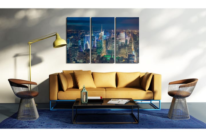 Taulu Bird´S Eye View Of New York City By Night 60x40 - Artgeist sp. z o. o. - Sisustustuotteet - Taulu & taide - Canvas-taulu