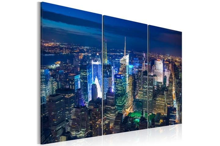 Taulu Bird´S Eye View Of New York City By Night 60x40 - Artgeist sp. z o. o. - Sisustustuotteet - Taulu & taide - Canvas-taulu