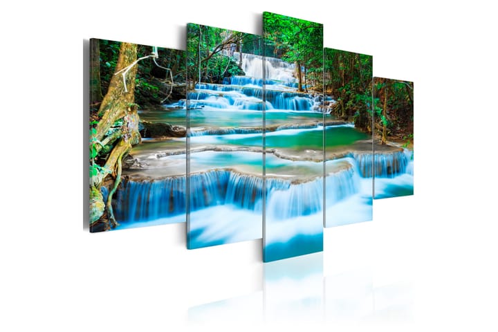 Taulu Blue Waterfall In Kanchanaburi Thailand 100x50 - Artgeist sp. z o. o. - Canvas-taulu - Seinäkoristeet