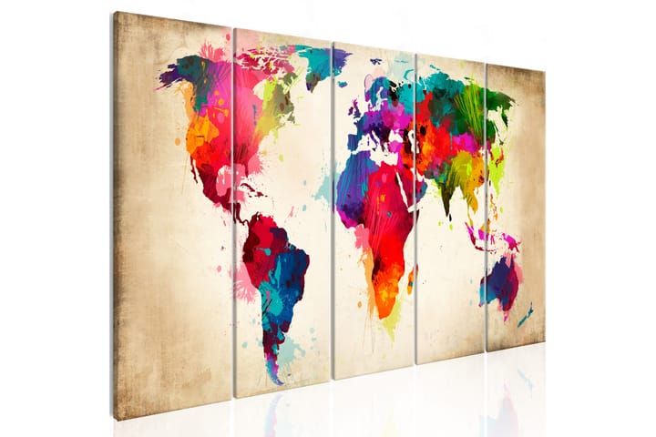 Taulu Bright Continents 225x90 - Artgeist sp. z o. o. - Sisustustuotteet - Taulu & taide - Canvas-taulu