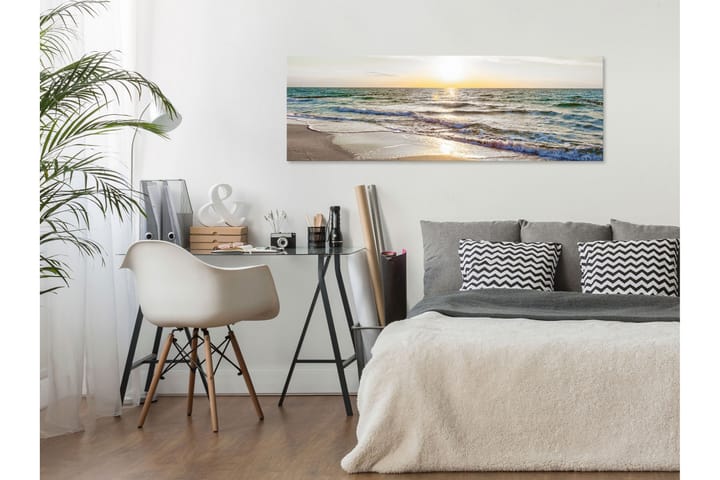 Taulu Calm Waves (1 Part) Narrow Grey 135x45 - Artgeist sp. z o. o. - Sisustustuotteet - Taulu & taide - Canvas-taulu