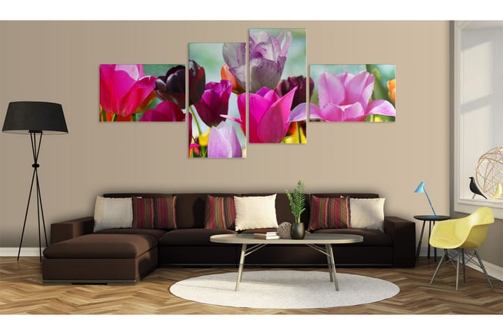 Taulu Charming Red Tulips 100x45 - Artgeist sp. z o. o. - Sisustustuotteet - Taulu & taide - Canvas-taulu