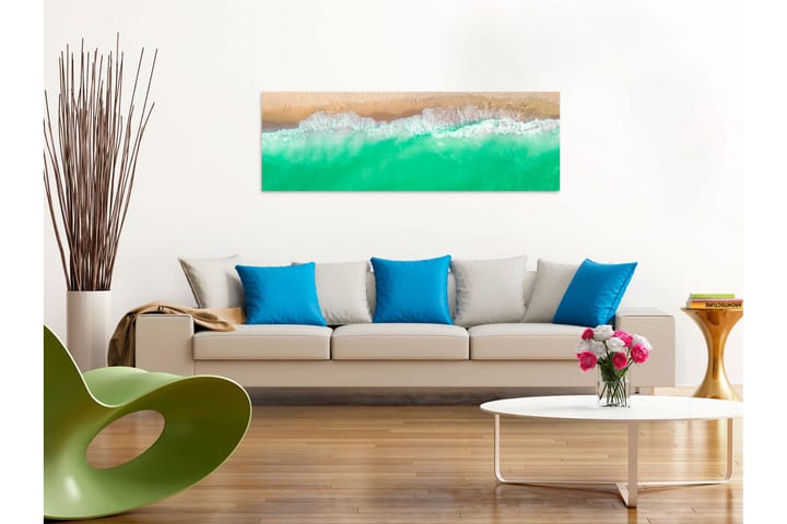 Taulu Coast (1 Part) Narrow Green 120x40 - Artgeist sp. z o. o. - Sisustustuotteet - Taulu & taide - Canvas-taulu